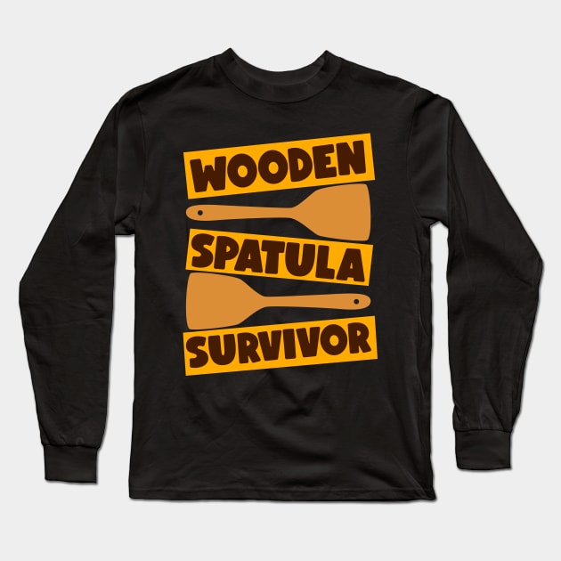 WOODEN SPATULA SURVIVOR Long Sleeve T-Shirt by Movielovermax